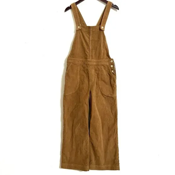 Patagonia Women's Stand Up Cropped Corduroy Overalls Size 6 - Picture 3 of 7